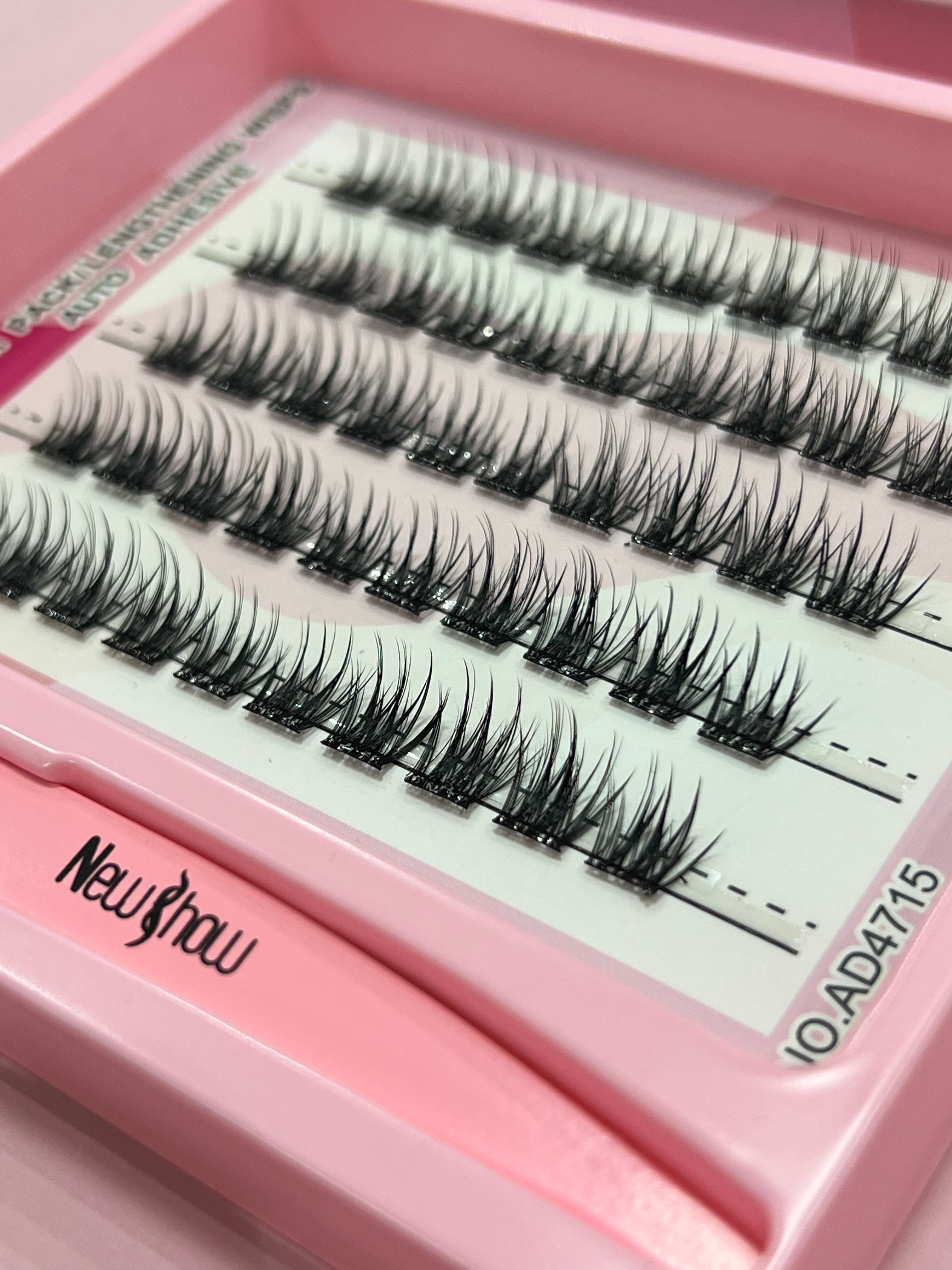 الرموش الجاهزة بالغراء مع غراء اضافي مجانا